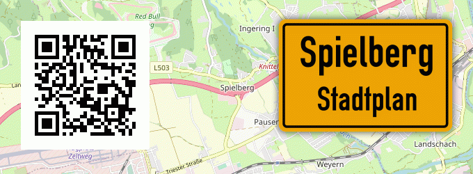 Stadtplan Spielberg, Kreis Waldmünchen