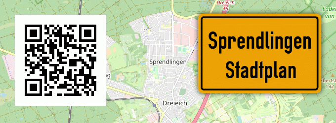 Stadtplan Sprendlingen, Hessen