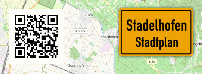 Stadtplan Stadelhofen, Unterfranken