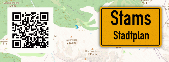 Stadtplan Stams