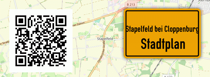 Stadtplan Stapelfeld bei Cloppenburg