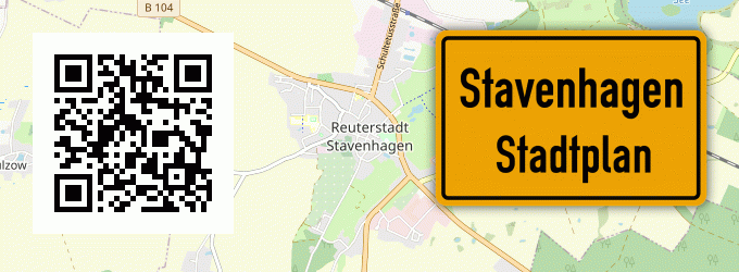 Stadtplan Stavenhagen, Reuterstadt