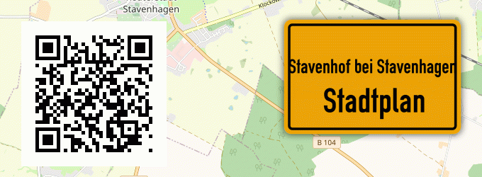 Stadtplan Stavenhof bei Stavenhagen