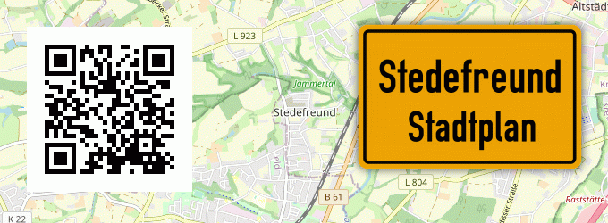 Stadtplan Stedefreund