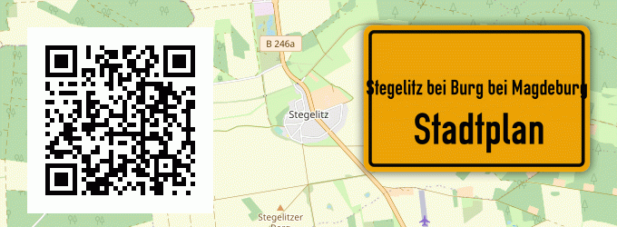 Stadtplan Stegelitz bei Burg bei Magdeburg
