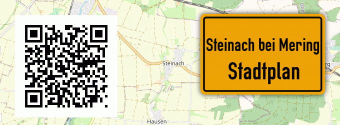 Stadtplan Steinach bei Mering, Schwaben
