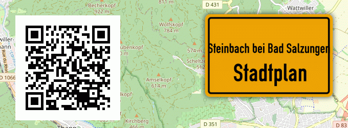 Stadtplan Steinbach bei Bad Salzungen