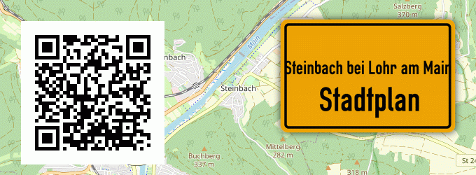 Stadtplan Steinbach bei Lohr am Main