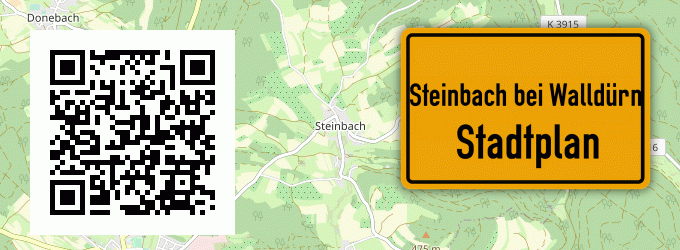Stadtplan Steinbach bei Walldürn