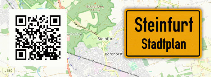 Stadtplan Steinfurt, Kreis Lauterbach, Hessen