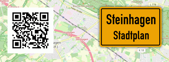 Stadtplan Steinhagen, Westfalen