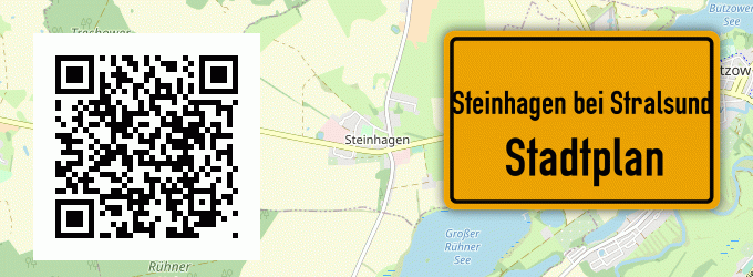 Stadtplan Steinhagen bei Stralsund