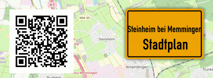 Stadtplan Steinheim bei Memmingen