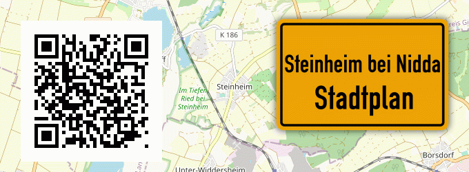 Stadtplan Steinheim bei Nidda
