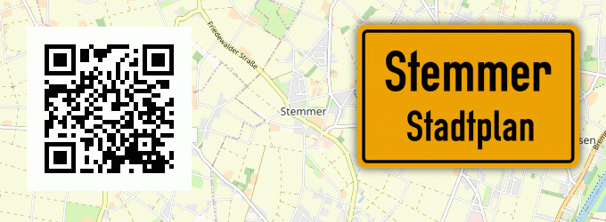 Stadtplan Stemmer, Kreis Minden, Westfalen