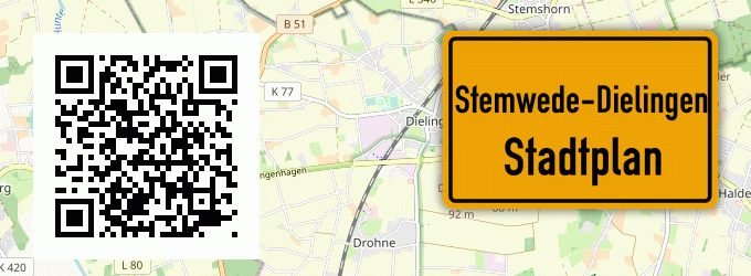 Stadtplan Stemwede-Dielingen