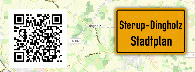 Stadtplan Sterup-Dingholz