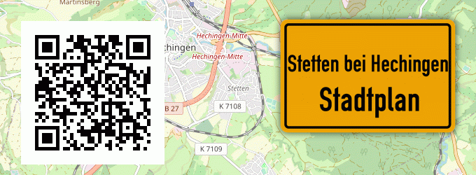 Stadtplan Stetten bei Hechingen