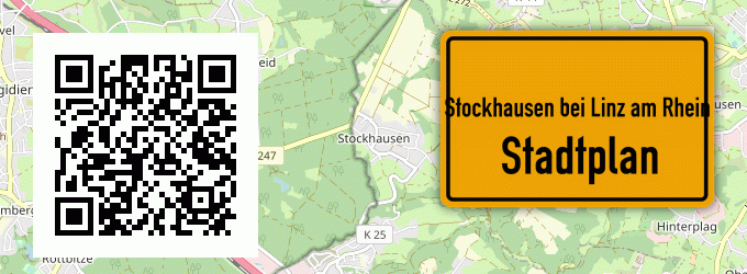 Stadtplan Stockhausen bei Linz am Rhein