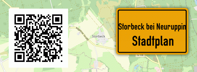 Stadtplan Storbeck bei Neuruppin