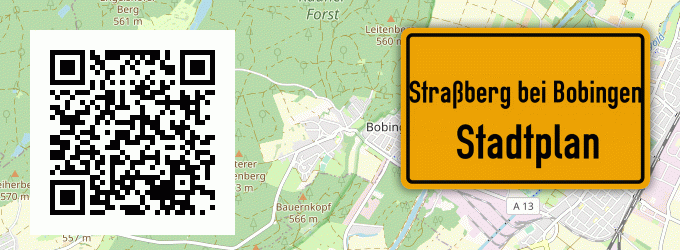 Stadtplan Straßberg bei Bobingen