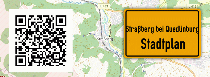 Stadtplan Straßberg bei Quedlinburg