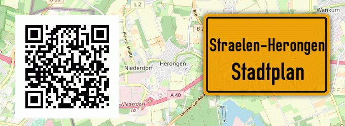 Stadtplan Straelen-Herongen