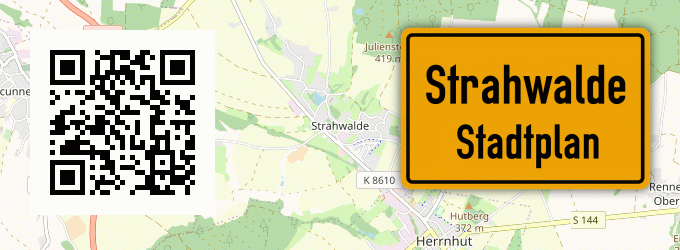 Stadtplan Strahwalde