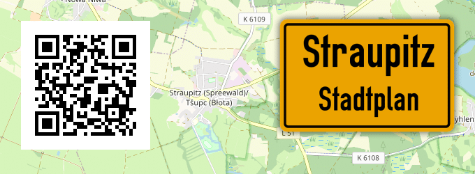 Stadtplan Straupitz
