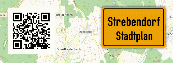 Stadtplan Strebendorf