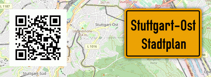 Stadtplan Stuttgart-Ost