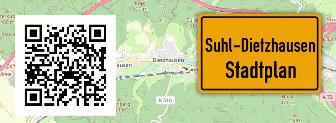 Stadtplan Suhl-Dietzhausen