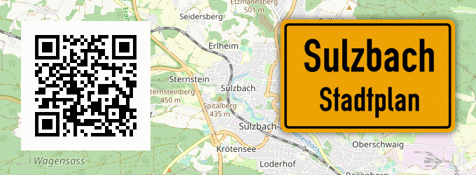 Stadtplan Sulzbach, Kreis Aichach