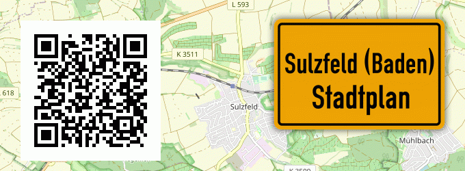 Stadtplan Sulzfeld (Baden)