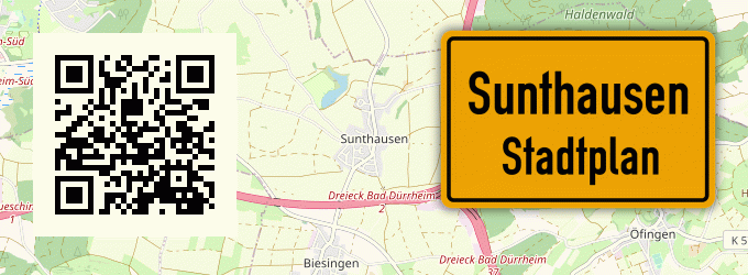 Stadtplan Sunthausen