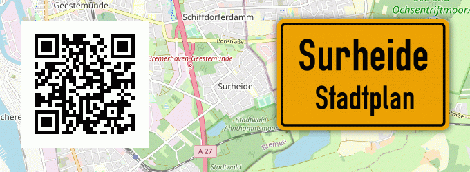 Stadtplan Surheide