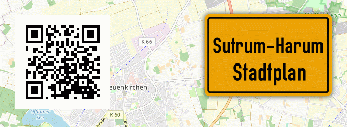 Stadtplan Sutrum-Harum, Kreis Steinfurt