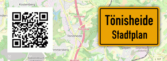 Stadtplan Tönisheide