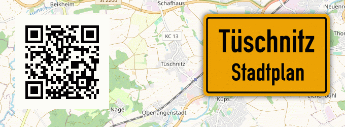 Stadtplan Tüschnitz