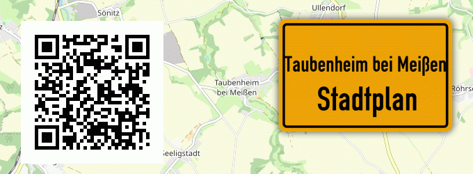 Stadtplan Taubenheim bei Meißen