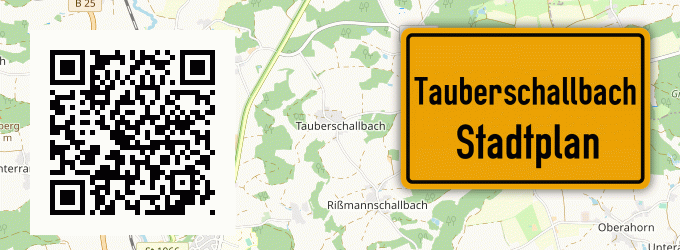 Stadtplan Tauberschallbach