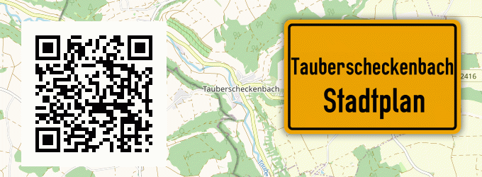 Stadtplan Tauberscheckenbach