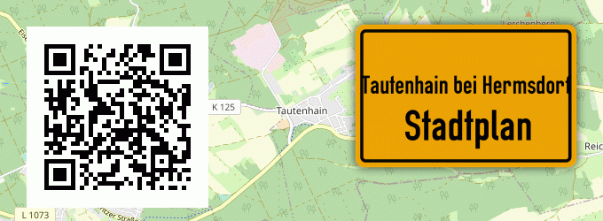 Stadtplan Tautenhain bei Hermsdorf