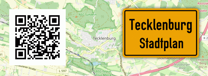 Stadtplan Tecklenburg