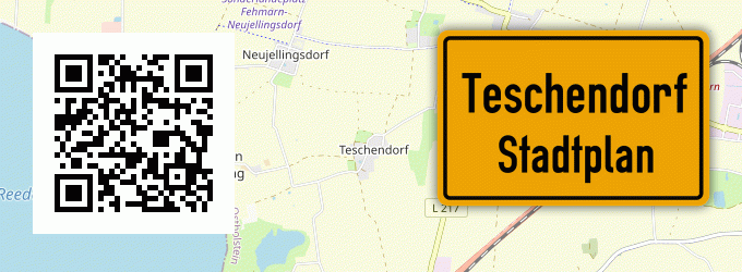 Stadtplan Teschendorf, Niedersachsen