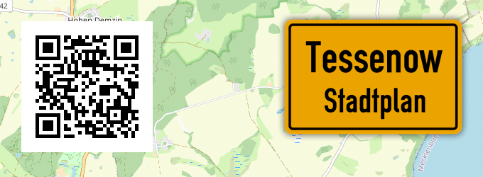 Stadtplan Tessenow