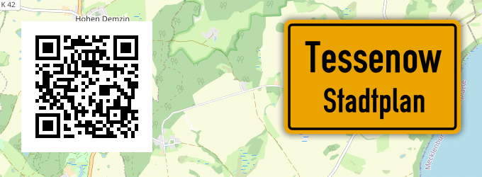 Stadtplan Tessenow