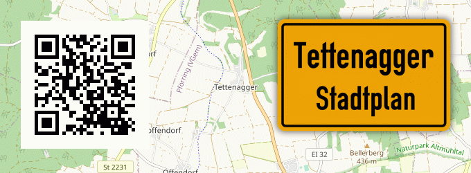 Stadtplan Tettenagger