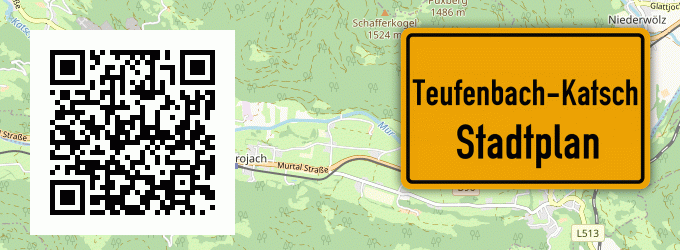 Stadtplan Teufenbach-Katsch