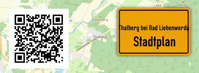 Stadtplan Thalberg bei Bad Liebenwerda